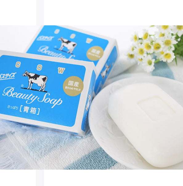 Cow Brand Beauty Soap  สบู่น้ำนมวัว สบู่ก้อน ยอดขายอันดับ 1 จากญี่ปุ่นมี 2 สูตรให้เลือก
