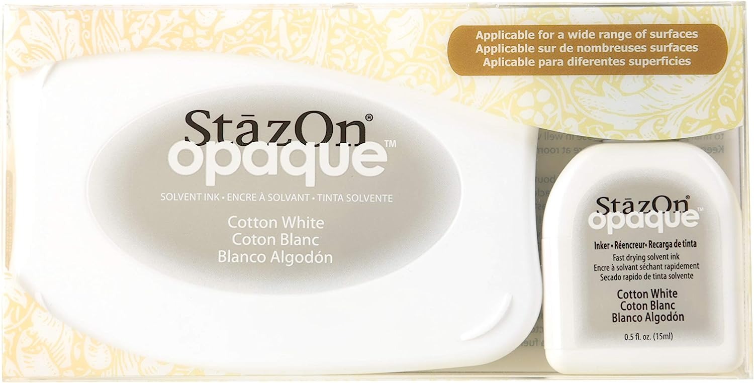 หมึก StazOn Opaque Set   หมึกกันน้ำ ปั๊มพลาสติก ภาพถ่าย มี 2 สีให้เลือก l(พรีออเดอร์)10ชิ้นขึ่นไป