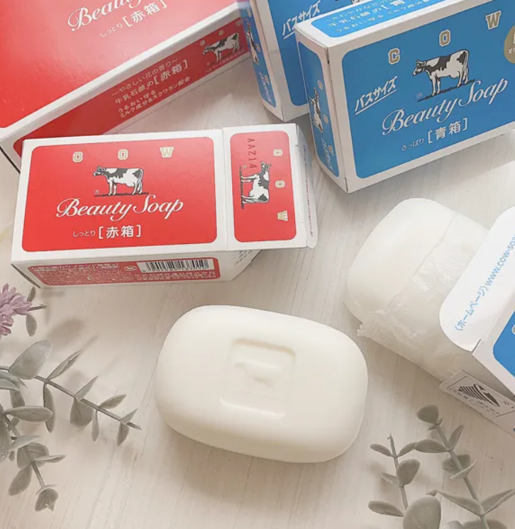 Cow Brand Beauty Soap  สบู่น้ำนมวัว สบู่ก้อน ยอดขายอันดับ 1 จากญี่ปุ่นมี 2 สูตรให้เลือก