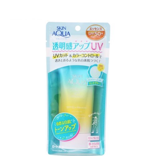 Skin Aqua UV Essense Mint  ,Skin Aqua สกิน อะควา โทนอัพ ยูวี เอสเซ้นซ์ มิ้นท์ SPF50+ PA++++ 80 กรัม (มิ้นท์) กันแดด