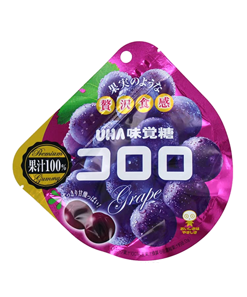เยลลี่ญี่ปุ่น รสองุ่นม่วง (เยลลี่โคโรโร่) Cororo Grape Gummy