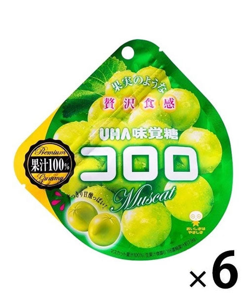 เยลลี่ญี่ปุ่น รสองุ่นเขียว (เยลลี่โคโรโร่) Cororo Muscat Gummy (6แพ็ค)
