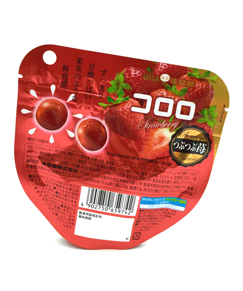 เยลลี่ญี่ปุ่น รสสตรอเบอร์รี (เยลลี่โคโรโร่) Cororo Strawberry Gummy