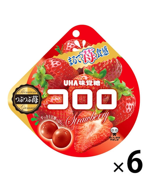 เยลลี่ญี่ปุ่น รสสตรอเบอร์รี (เยลลี่โคโรโร่) Cororo Strawberry Gummy (6แพ็ค)